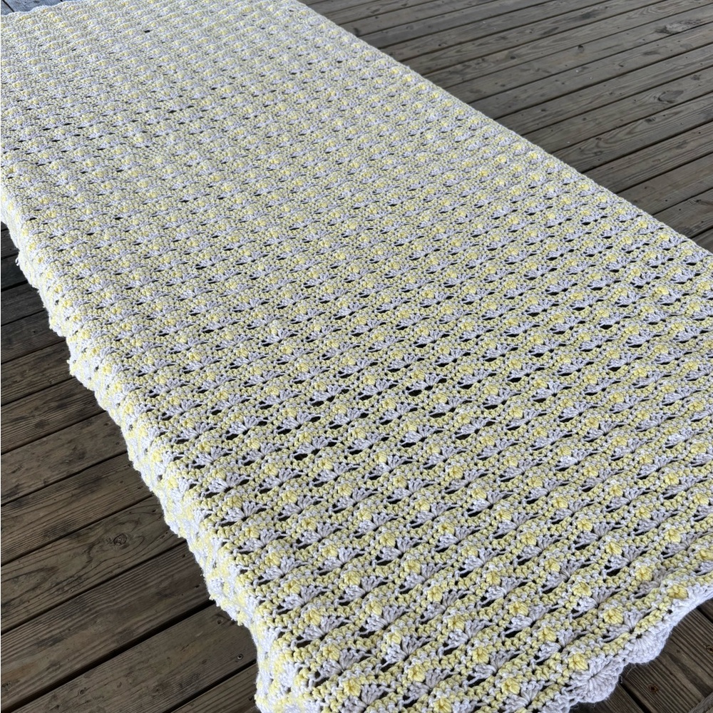 Crocheted Throw Blanket Handmade